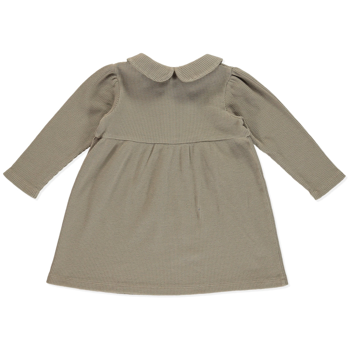 Organic Cotton Baby Girl Dress — Coffee