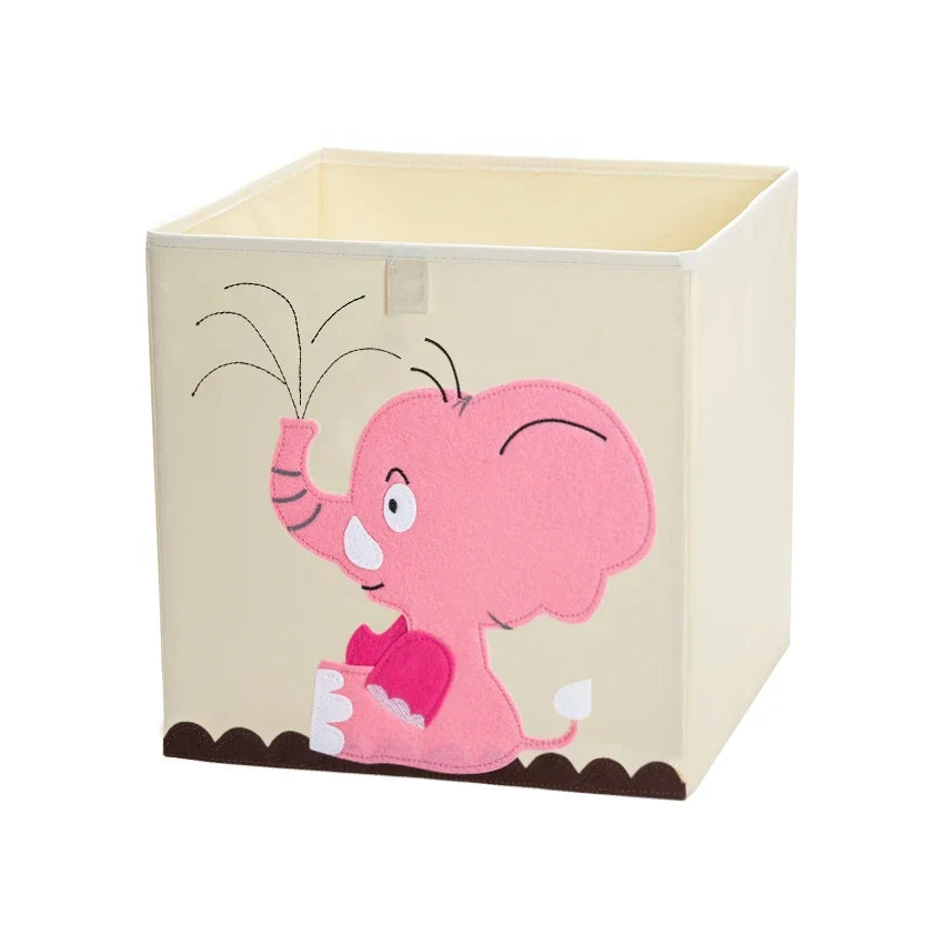 Squared Foldable Storage Box with Animals