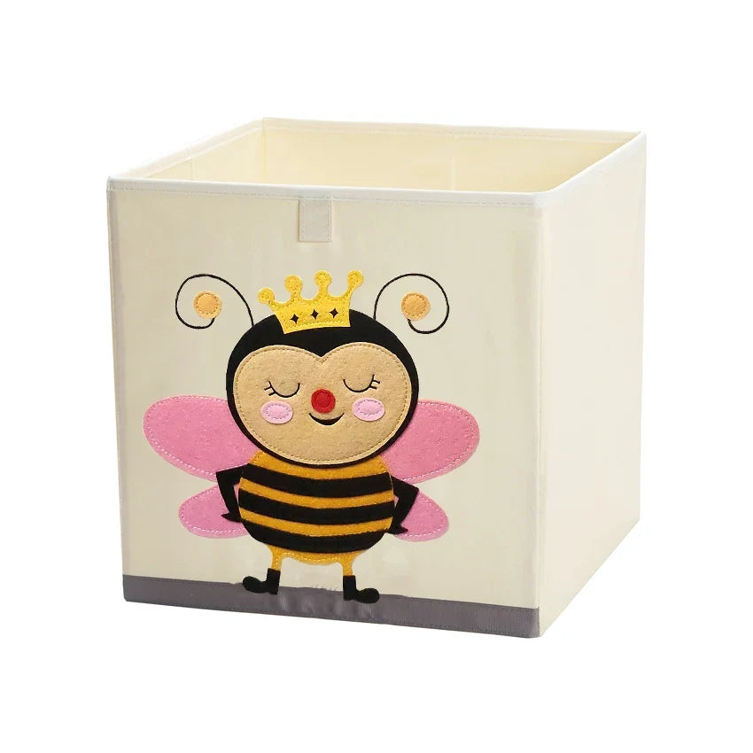 Squared Foldable Storage Box with Animals