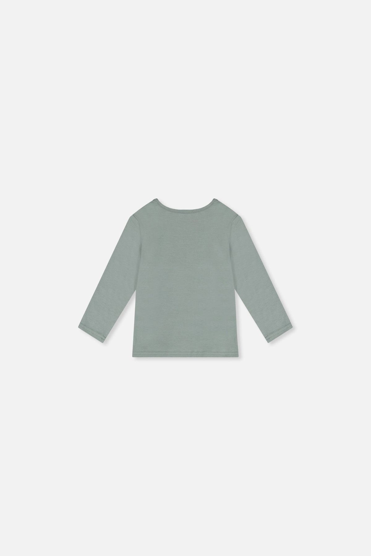 Baby Organic Cotton Long Sleeve T-Shirt Sage Green