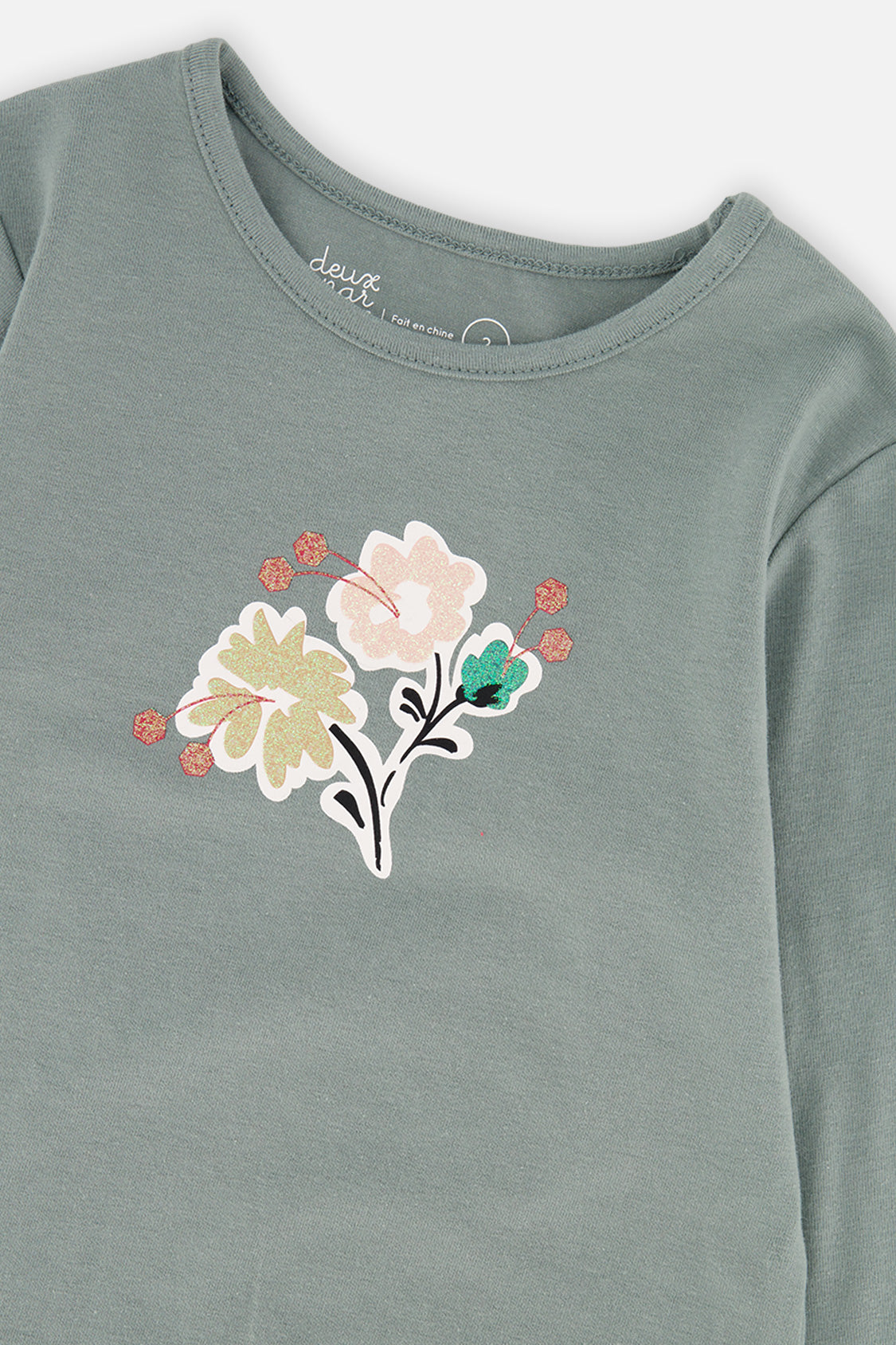 Baby Organic Cotton Long Sleeve T-Shirt Sage Green