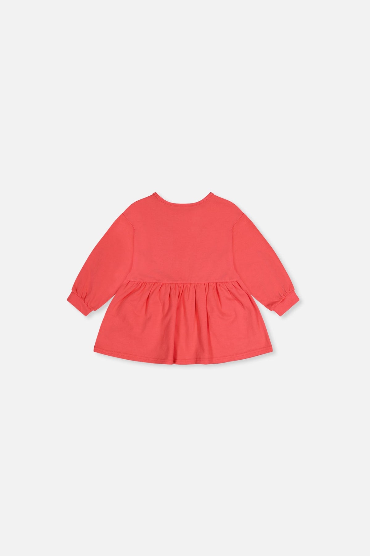 Baby Organic Cotton Tunic Coral Pink