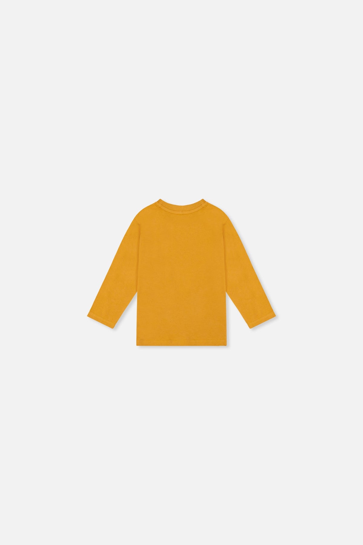 Baby Long Sleeve Organic Cotton T-Shirt Mustard Yellow