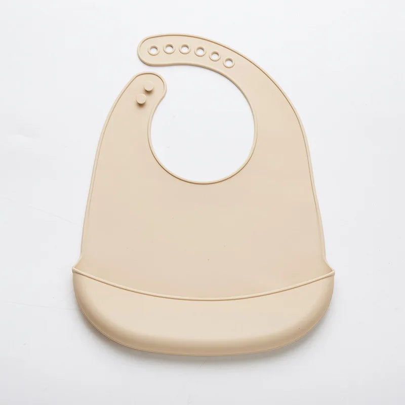 Baby Silicone Bib for Babies with Pocket-5