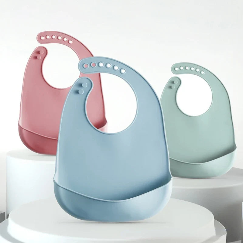 Baby Silicone Bib for Babies with Pocket-2