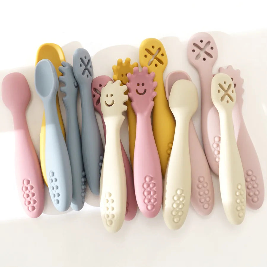 Silicone Baby Learning Spoons – Set of 3