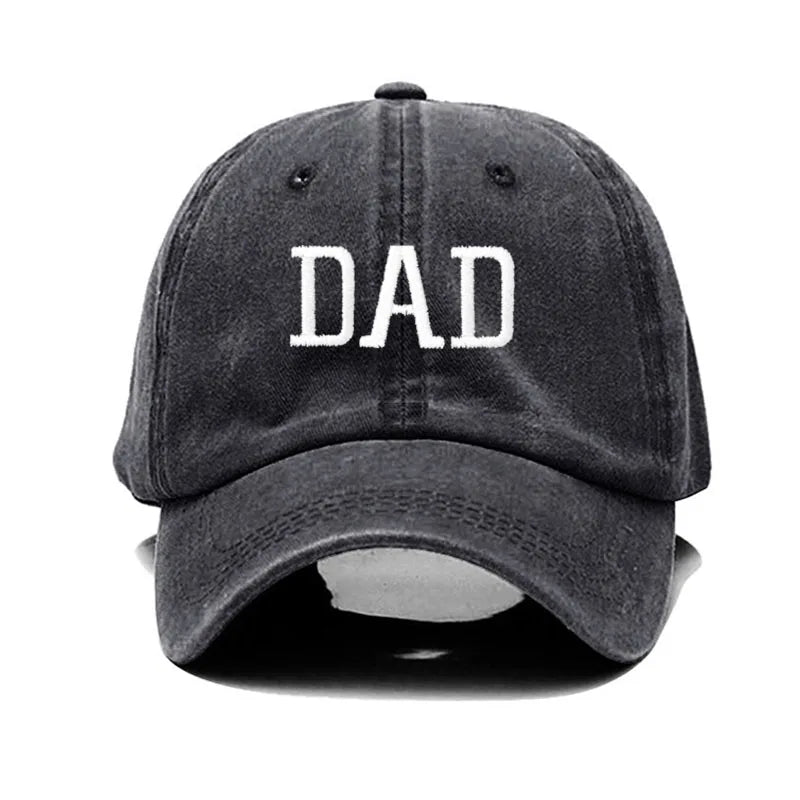 Embroidered Cotton Baseball Cap MOM and DAD