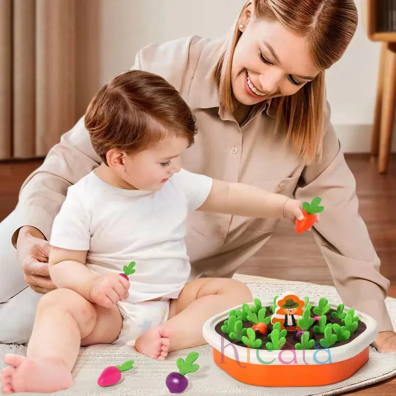 Educational Montessori Memory Toy Cultivated Field