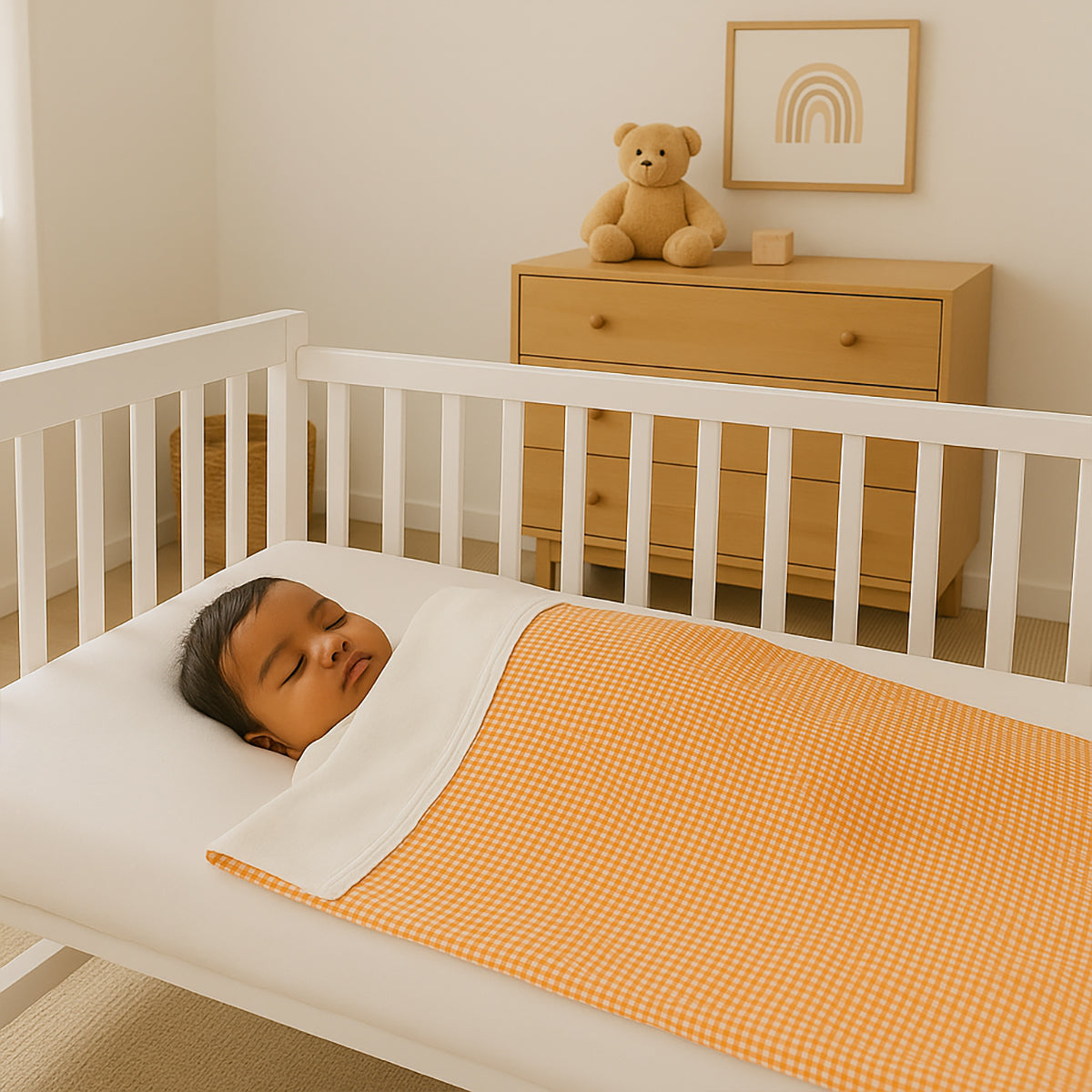 Organic Cotton Fleece Blanket - Vichy