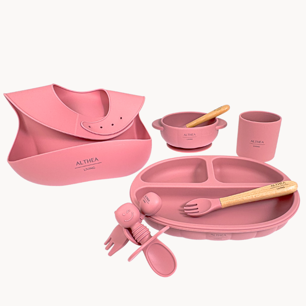 Organic Silicone Baby Tableware Set, 8 Pieces