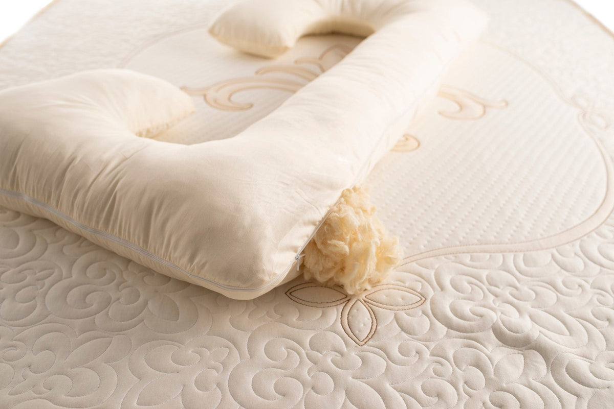 Merino Wool C-Shaped Pregnancy Pillow
