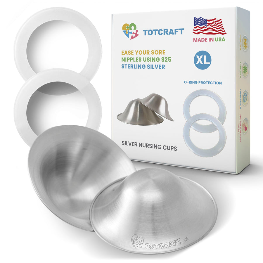 Silver nursing cups