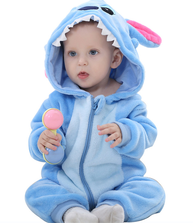 Newborn Flannel Animal Romper