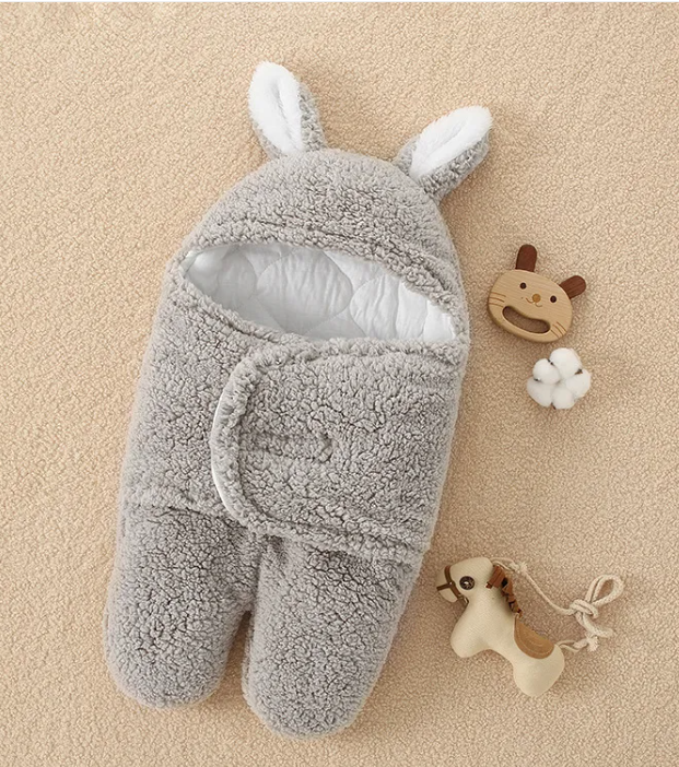 Quilted Winter Baby Blanket — Soft Padded Comfort