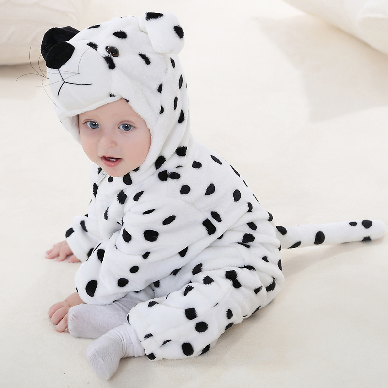 Newborn Flannel Animal Romper