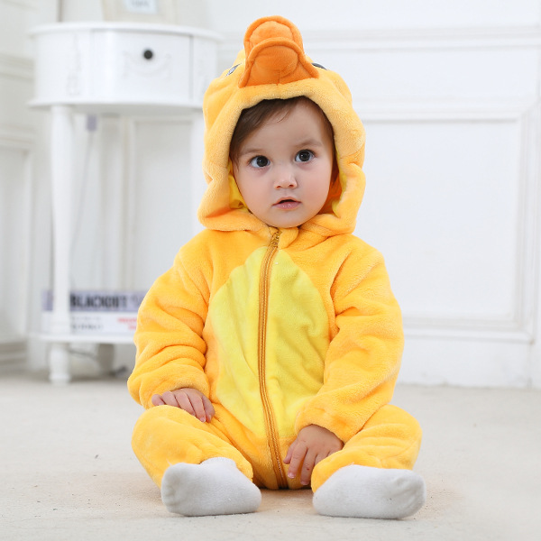 Newborn Flannel Animal Romper