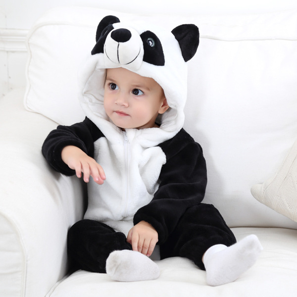 Newborn Flannel Animal Romper