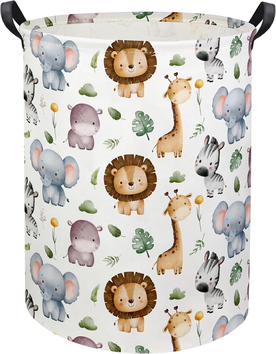 Nursery Laundry Hamper — Animal Print