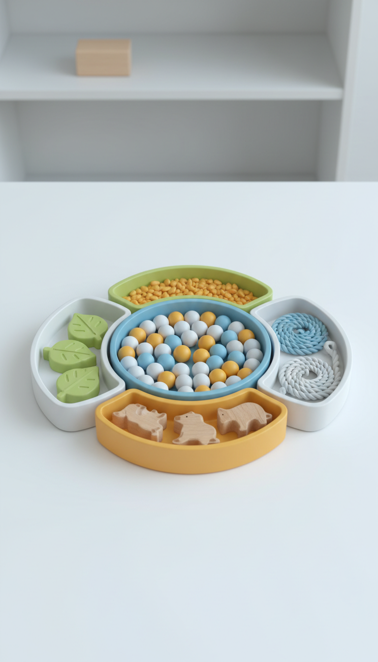 Montessori Sensory Play Tray Set — Set of 4