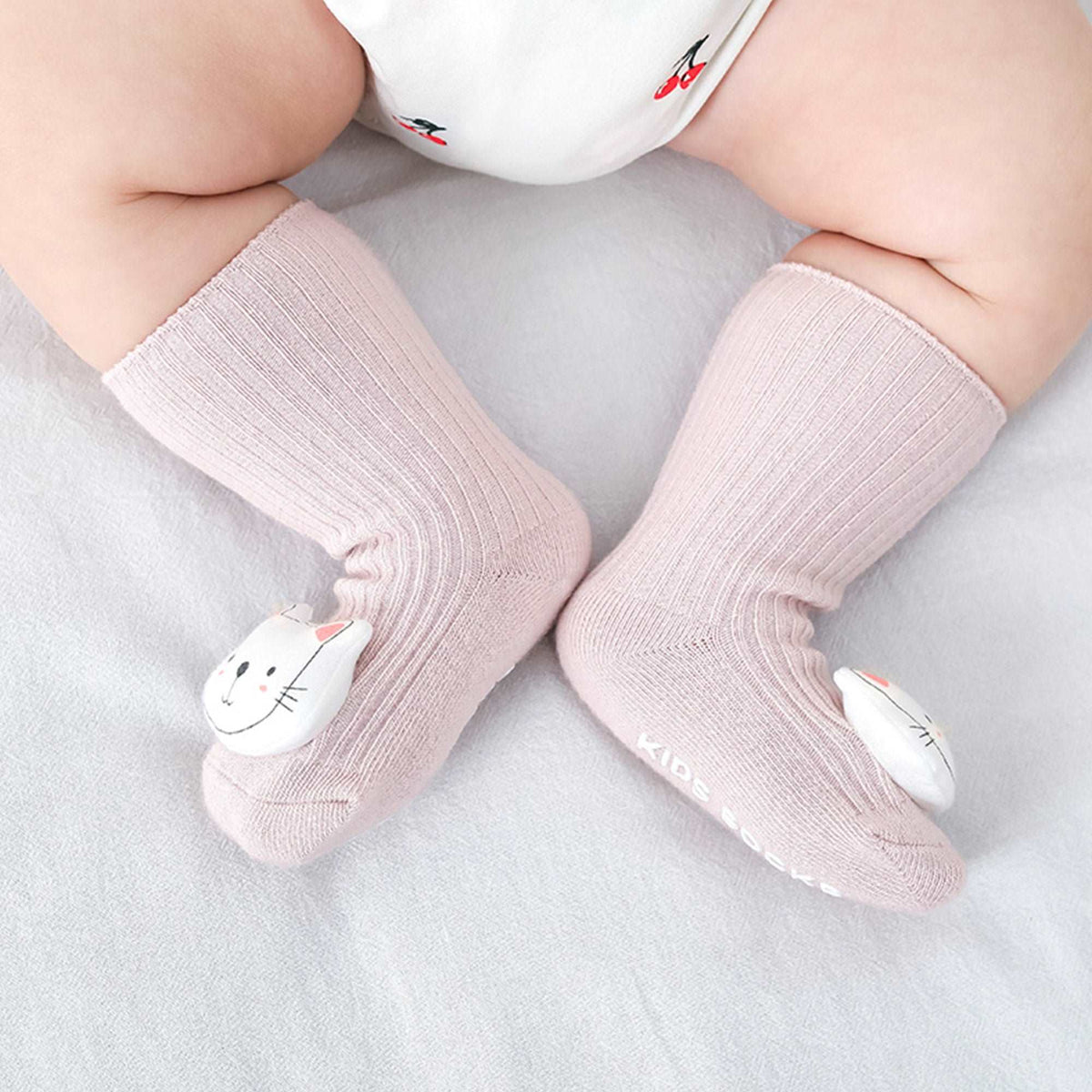 Baby Birth Gift Set for Girls - Comfort Blanket & Anti-Slip Socks