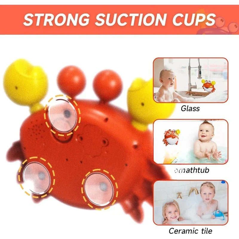 Bubble Machine Crab & Frog Musical Bath Toy