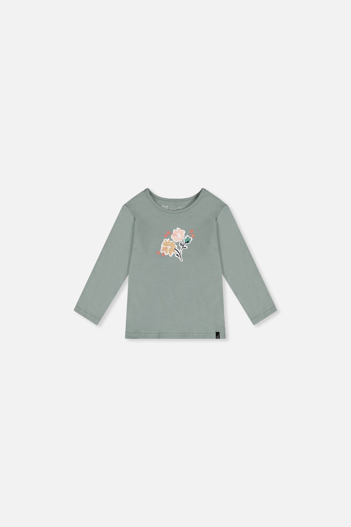 Baby Organic Cotton Long Sleeve T-Shirt Sage Green