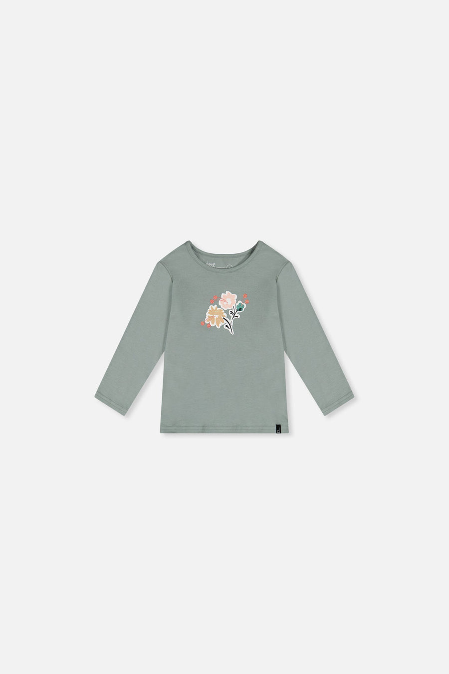Baby Organic Cotton Long Sleeve T-Shirt Sage Green