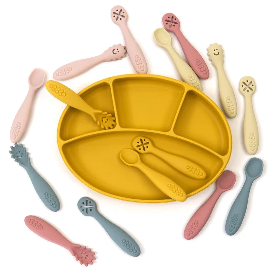 Silicone Baby Learning Spoons – Set of 3