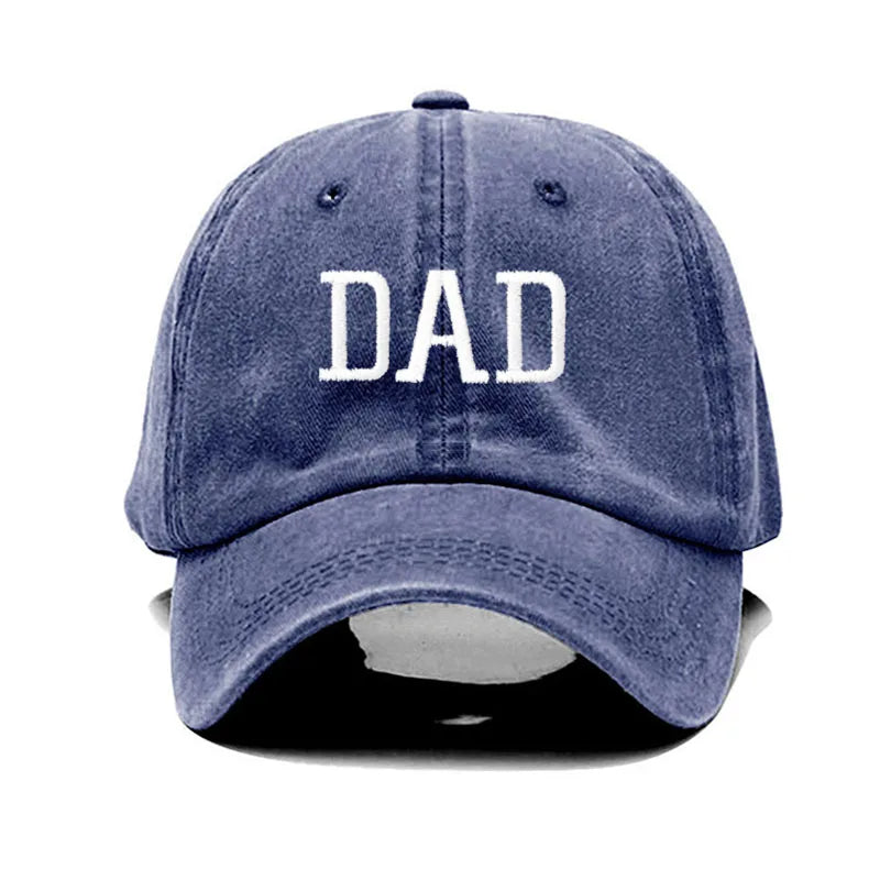 Embroidered Cotton Baseball Cap MOM and DAD