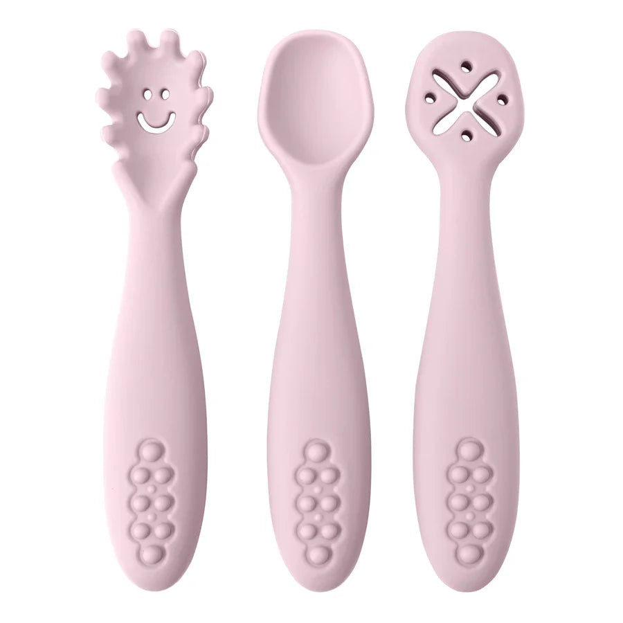 Silicone Baby Learning Spoons – Set of 3