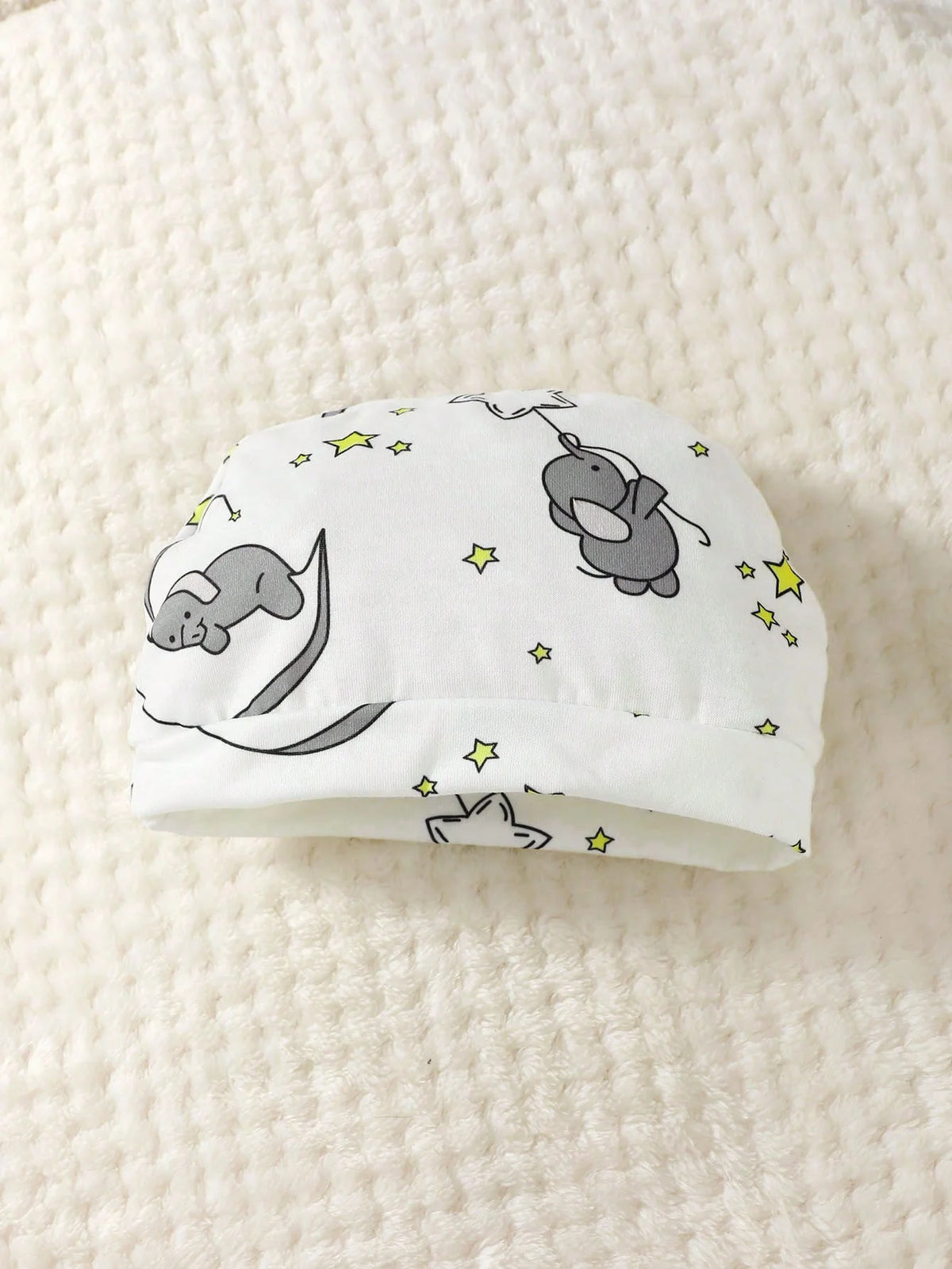 Cartoon Elephant Embroidered Long-Sleeve Baby Romper, 2-Pack