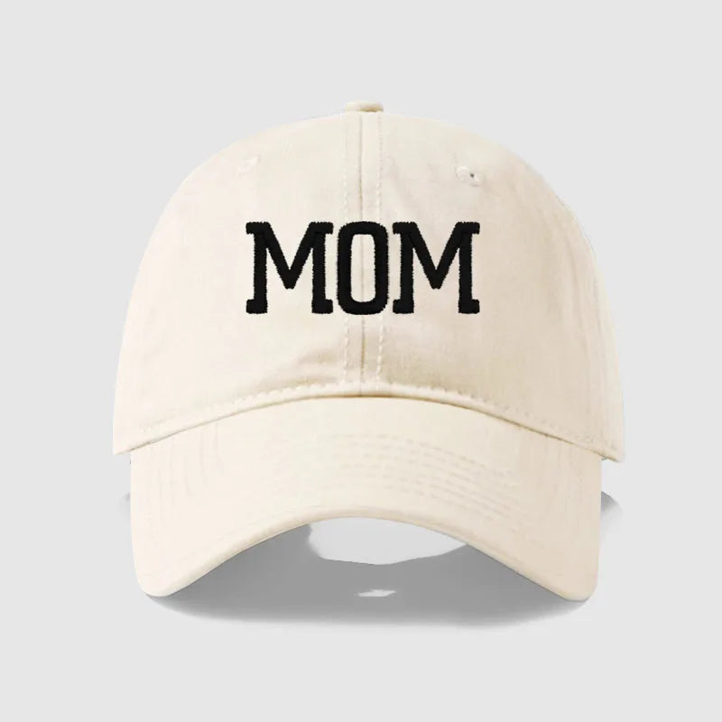 Embroidered Cotton Baseball Cap MOM and DAD