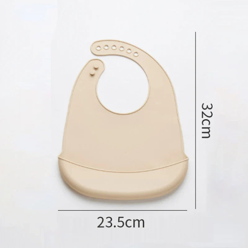 Baby Silicone Bib for Babies with Pocket-4