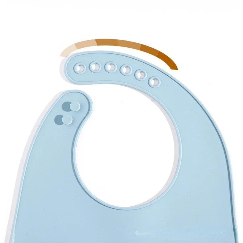 Baby Silicone Bib for Babies with Pocket-3
