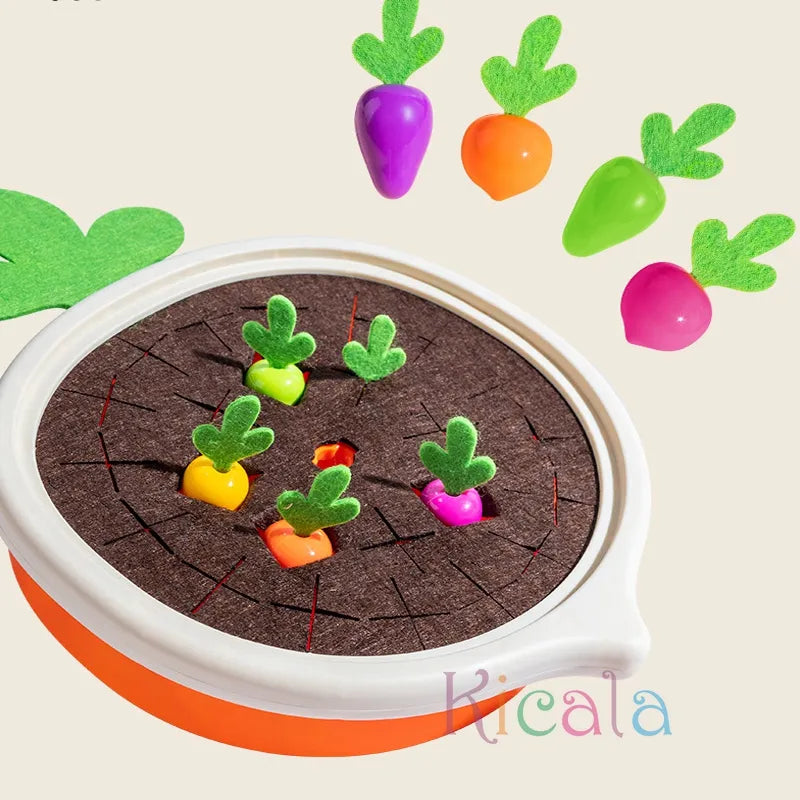 Educational Montessori Memory Toy Cultivated Field