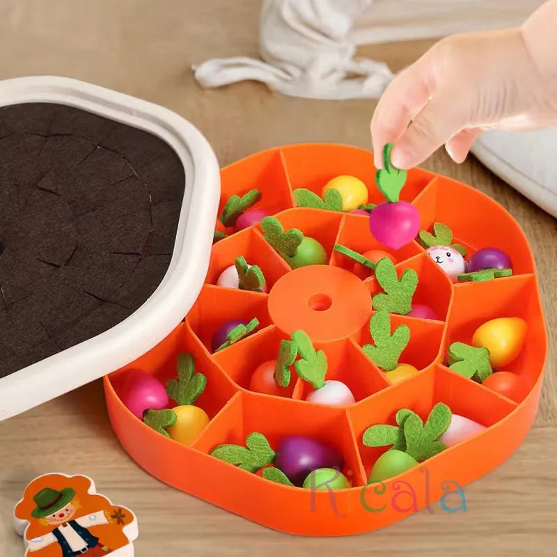 Educational Montessori Memory Toy Cultivated Field