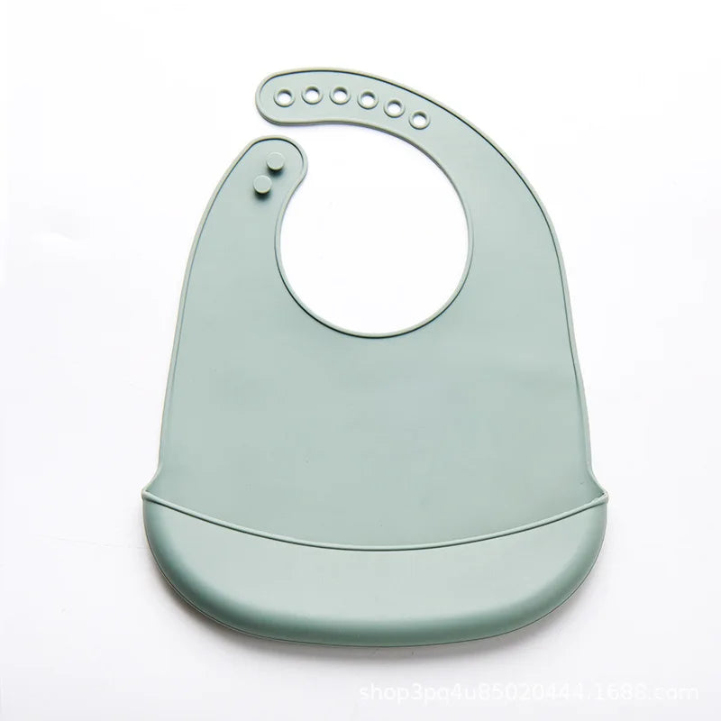 Baby Silicone Bib for Babies with Pocket-8