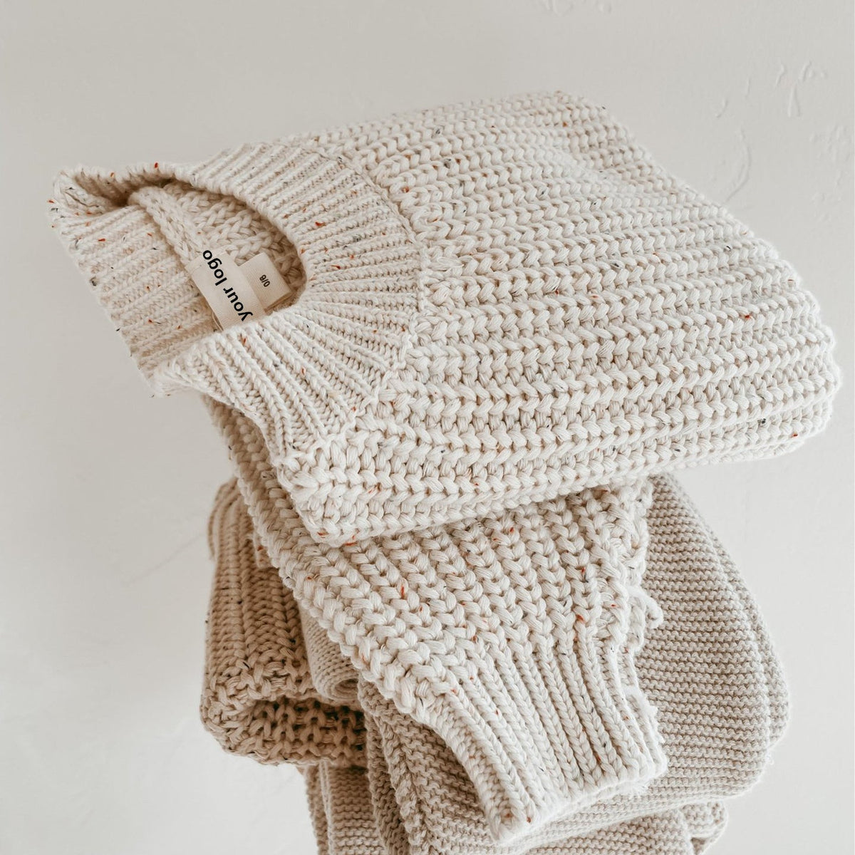 SnuggleThread™ – Cotton Knit Baby Sweater