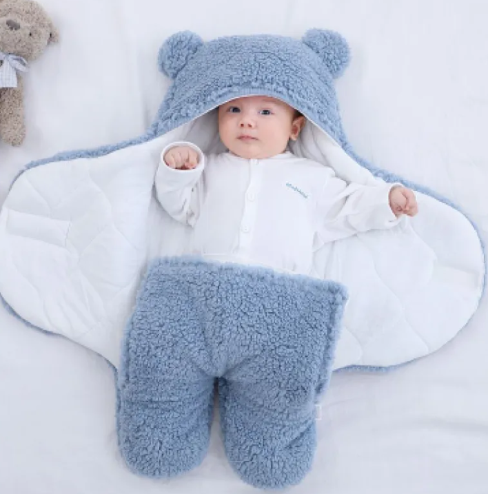 Quilted Winter Baby Blanket — Soft Padded Comfort