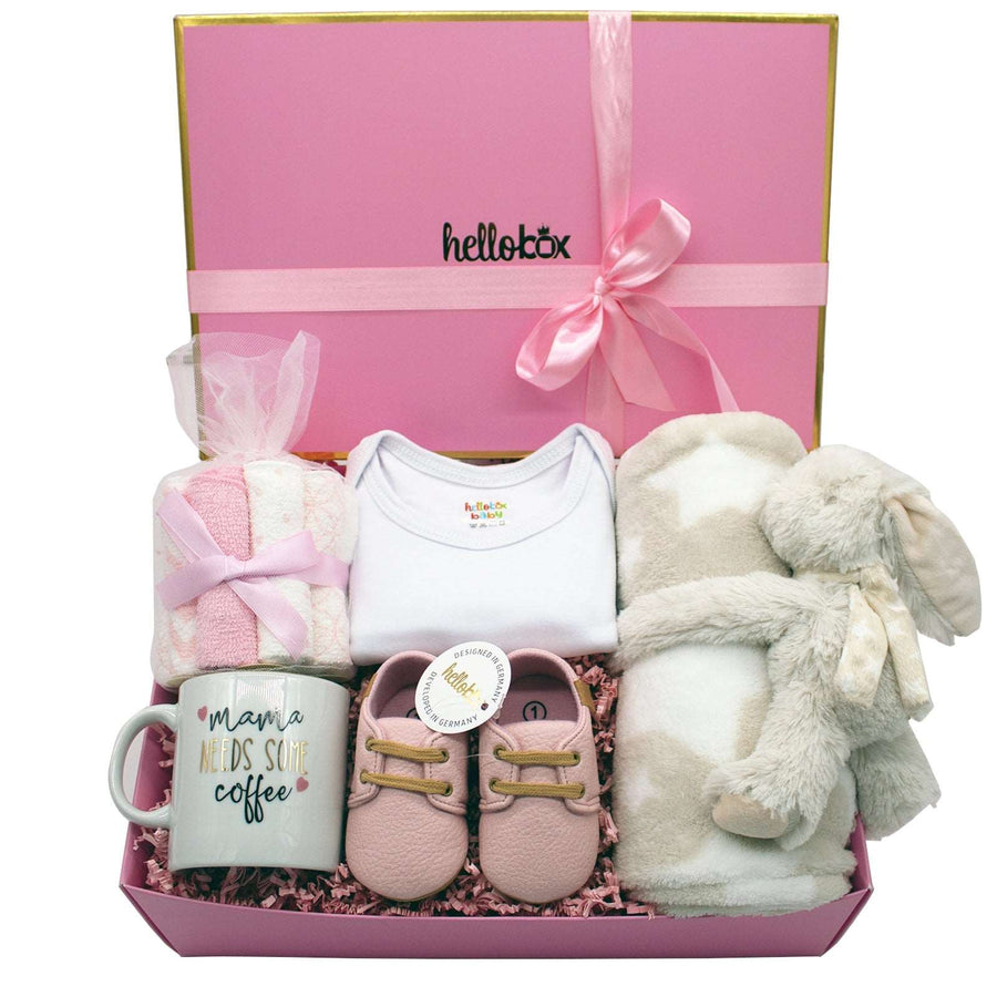 Hellobox Newborn Gift Set with Baby Blanket & Plush Toy (17 Pieces)