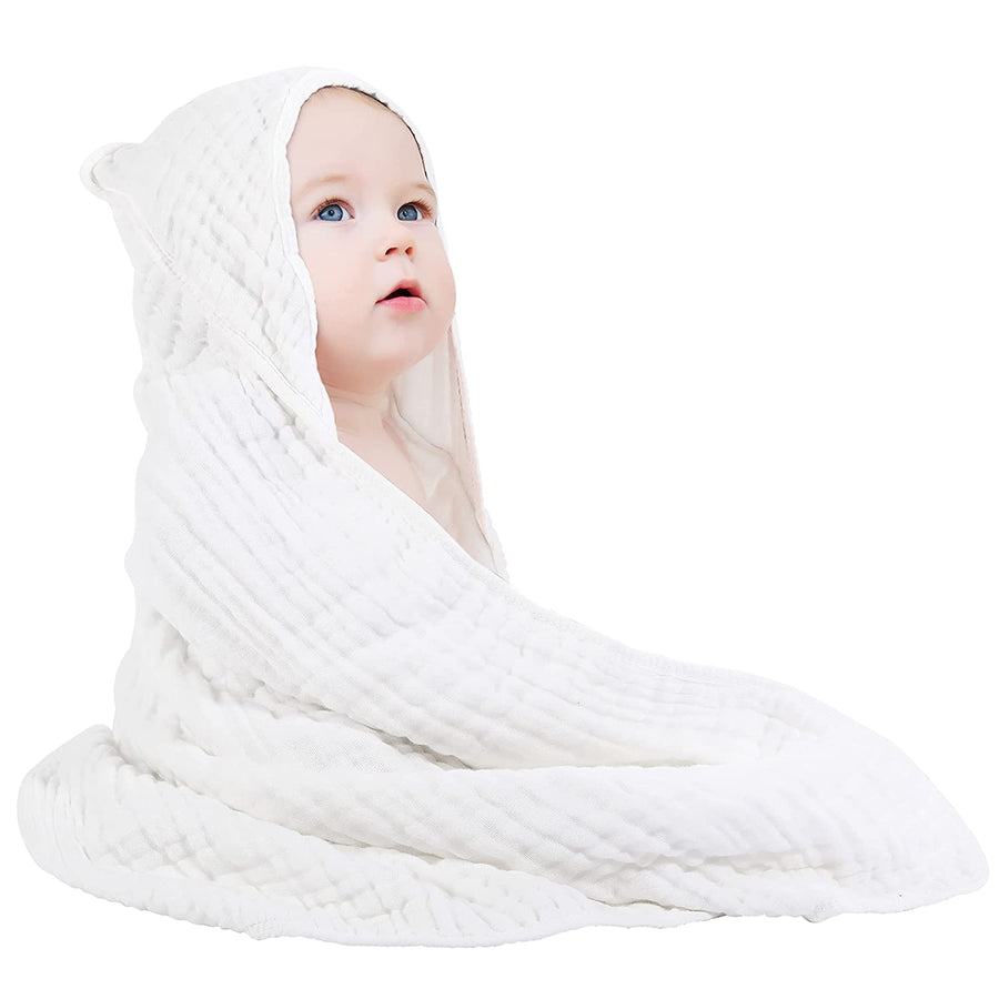 Hooded Muslin Baby Towel