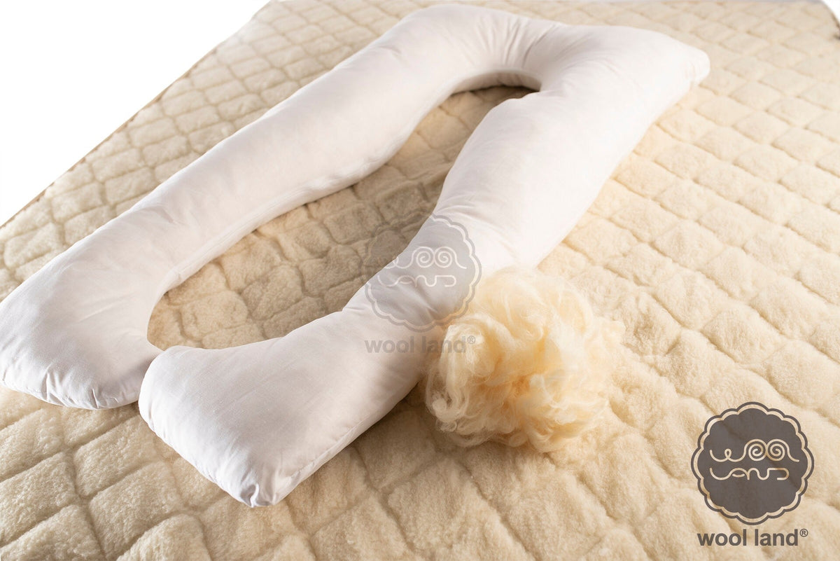Natural Wool U-Shaped Pregnancy Pillow