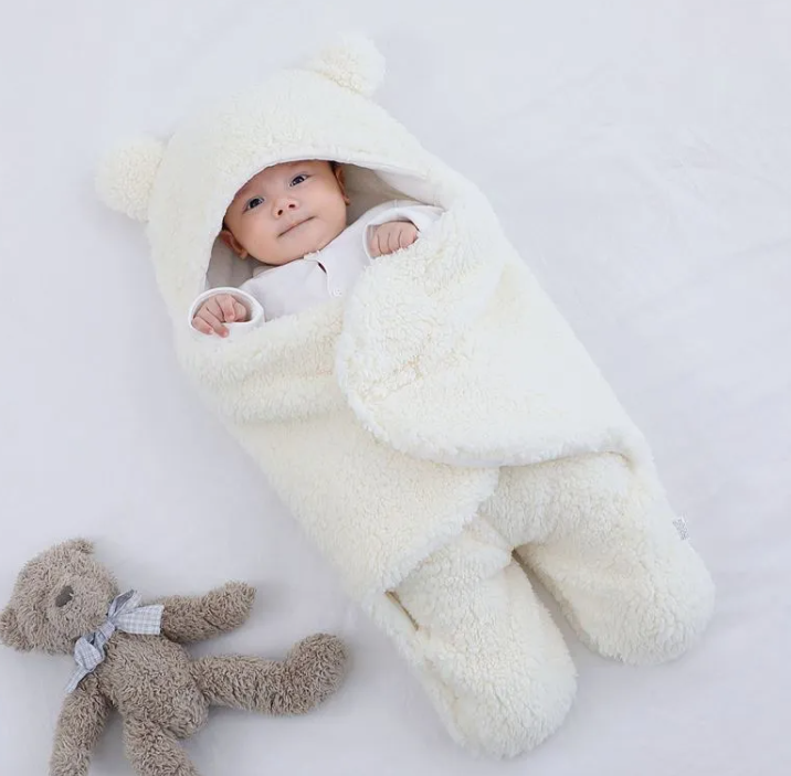 Quilted Winter Baby Blanket — Soft Padded Comfort