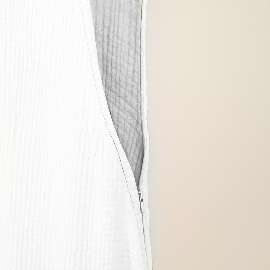 Organic Cotton Summer Sleeping Bag - White