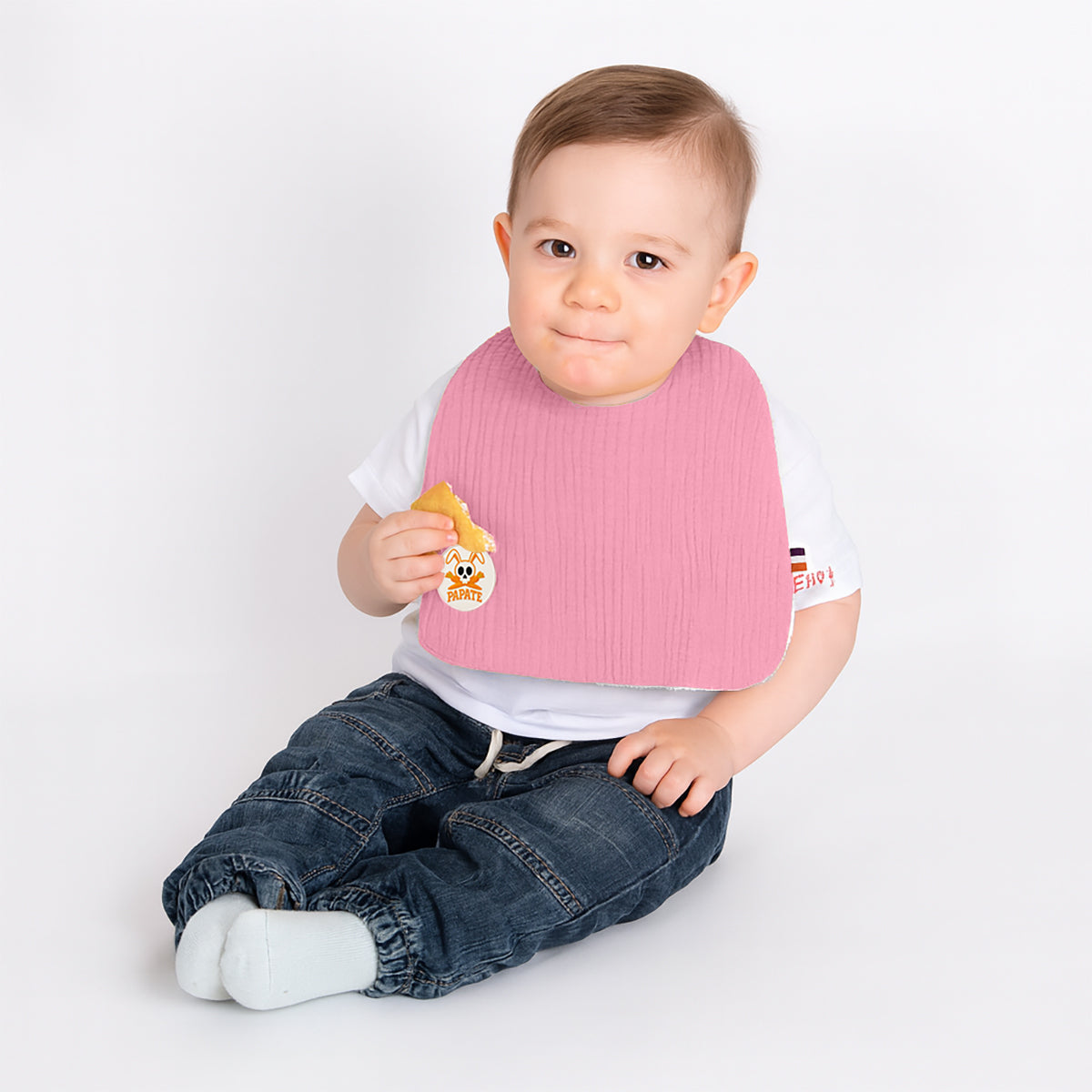 Organic Cotton Bib - Pink