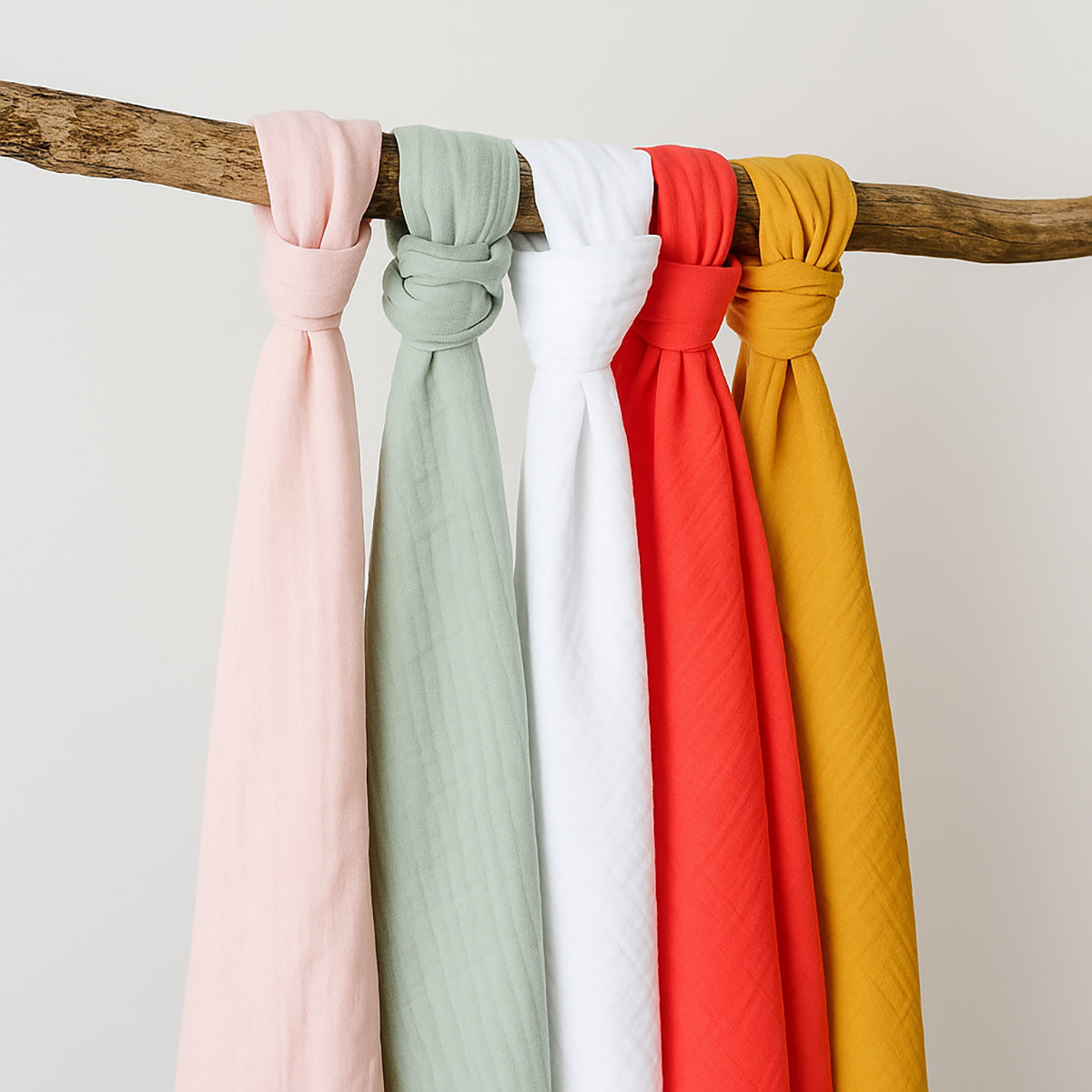 Maxi Organic Cotton Swaddles - White