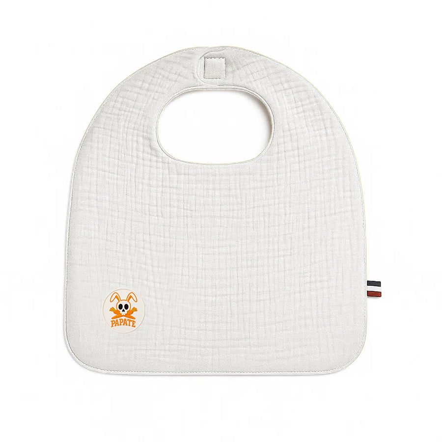 Organic Cotton Bib - White