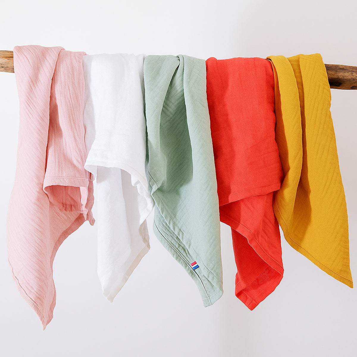 Organic Cotton Swaddles - White