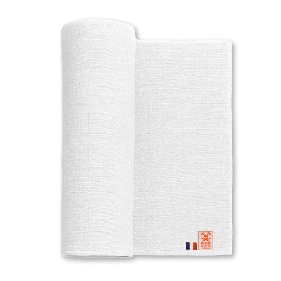 Maxi Organic Cotton Swaddles - White