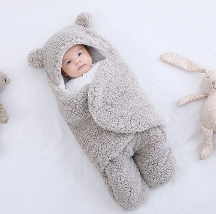 Quilted Winter Baby Blanket — Soft Padded Comfort